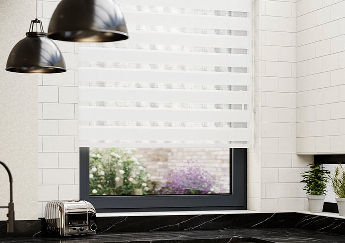 Shine, Linen White - Motorised Day and Night Blind - Image 6